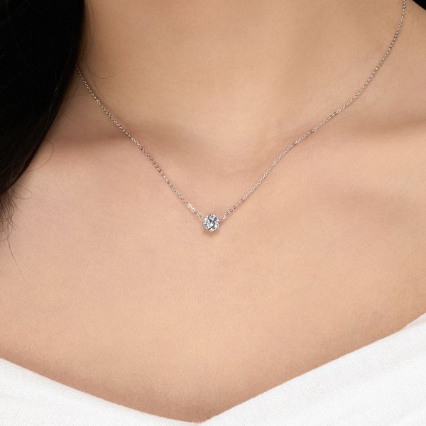 5부 랩 다이아몬드 목걸이 6프롱 요약정보 및 구매