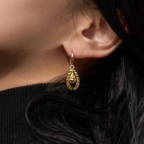 물방울 볼 컷팅 원터치 귀걸이 요약정보 및 구매